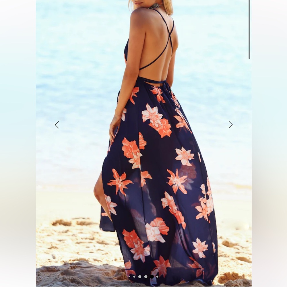 Hello Molly Future Days Maxi Dress in Navy